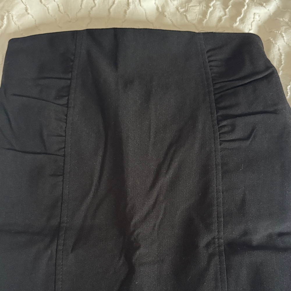 Costa Blanca Black Straight Skirt